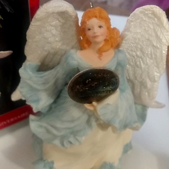 1998 Hallmark Keepsake Joyful Messenger Angel Ornament Anniversary Edition - Picture 2 of 11